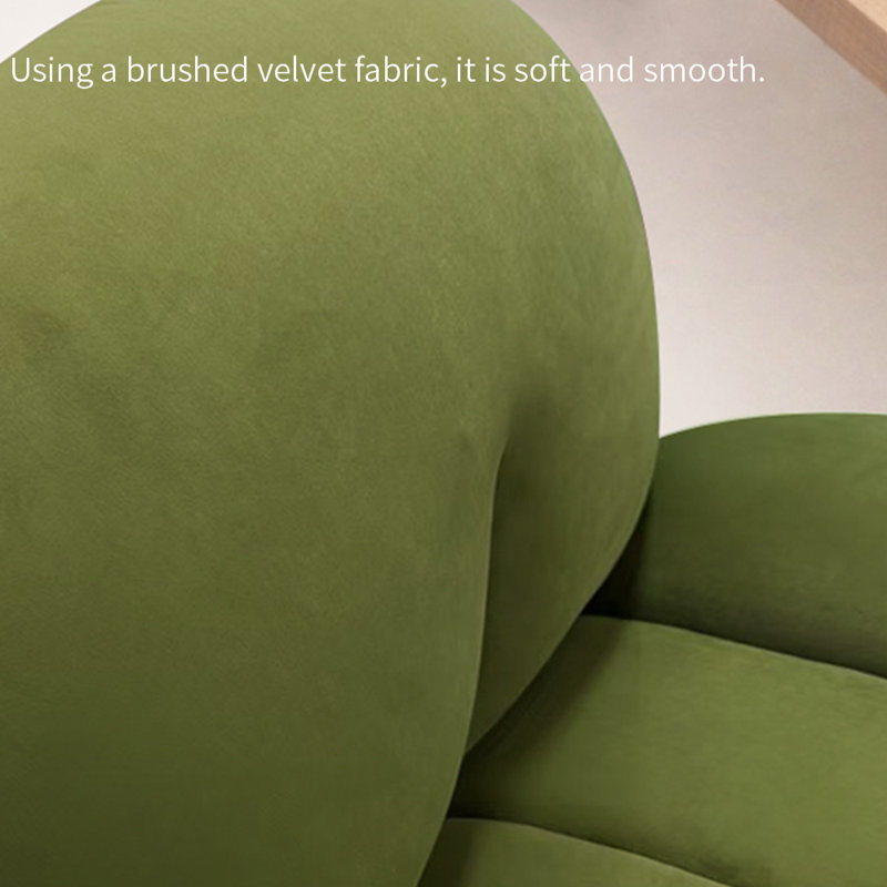 Chaise de loisirs élégante en bois massif, Mélange de polyester vert