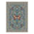 Animal Print Butterfly Machine Washable Dusty Blue/Tan Indoor Area Rug With Non-Slip Backing-1951354509