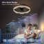 Ventilateur de plafond moderne en cristal noir avec lumière et télécommande, température de couleur réglable-304244325