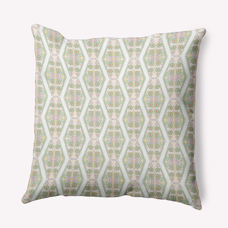 Geometric Reversible Throw Pillow, 16"H x 16"W, Square