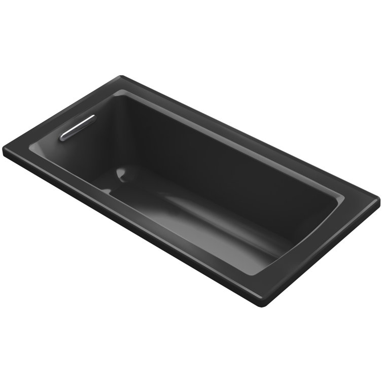 Archer Drop-In Bath with Bask Heated Surface and Reversible Drain