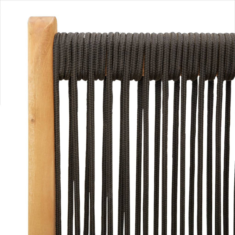 Thionville Patio Dining Accent Chair, Black