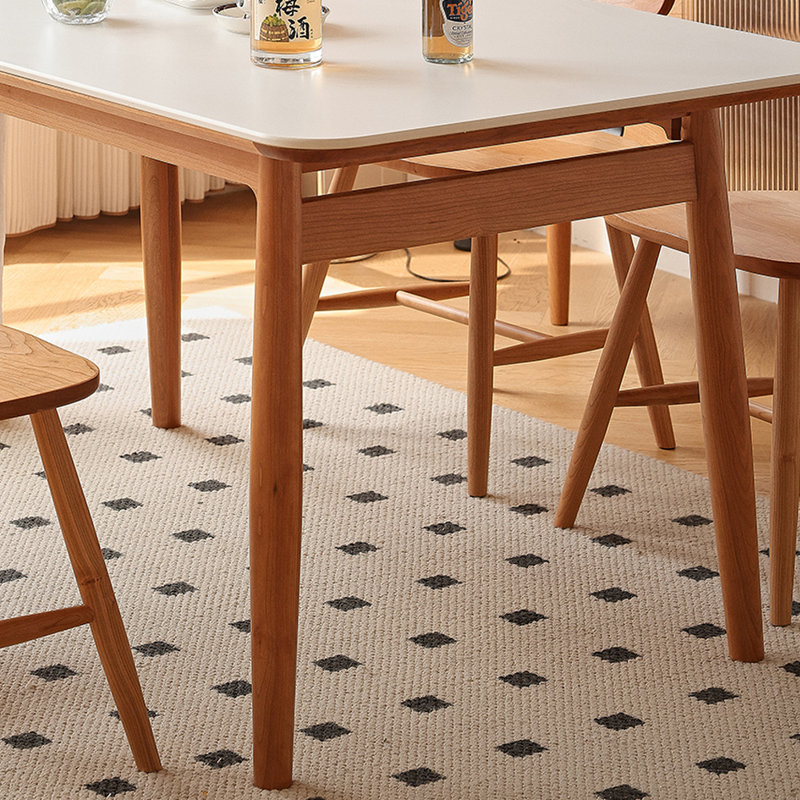 Ensemble de tables en bois de cerisier Simple, H 29,52 po x L 62,99 po x l 33,46 po