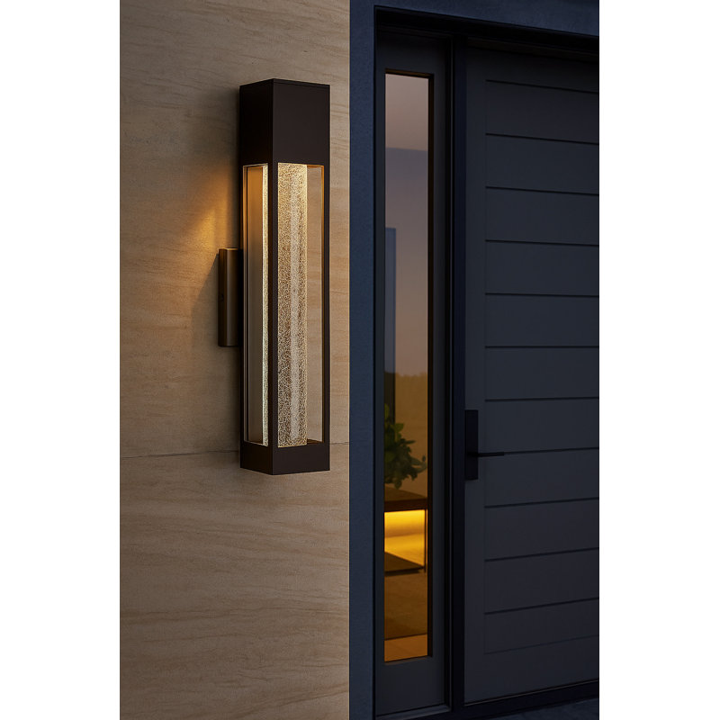 Vapor 1 Light Outdoor Sconce, 14" H x 4.75" W x 3.75" D, Bronze