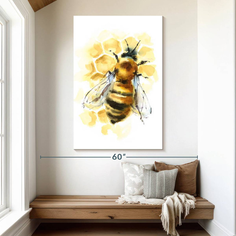 Abeille rayée, H 51 po x l 34 po