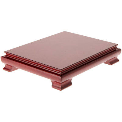 Red Barrel Studio® Rectangular Wood Veneer Footed Display Base