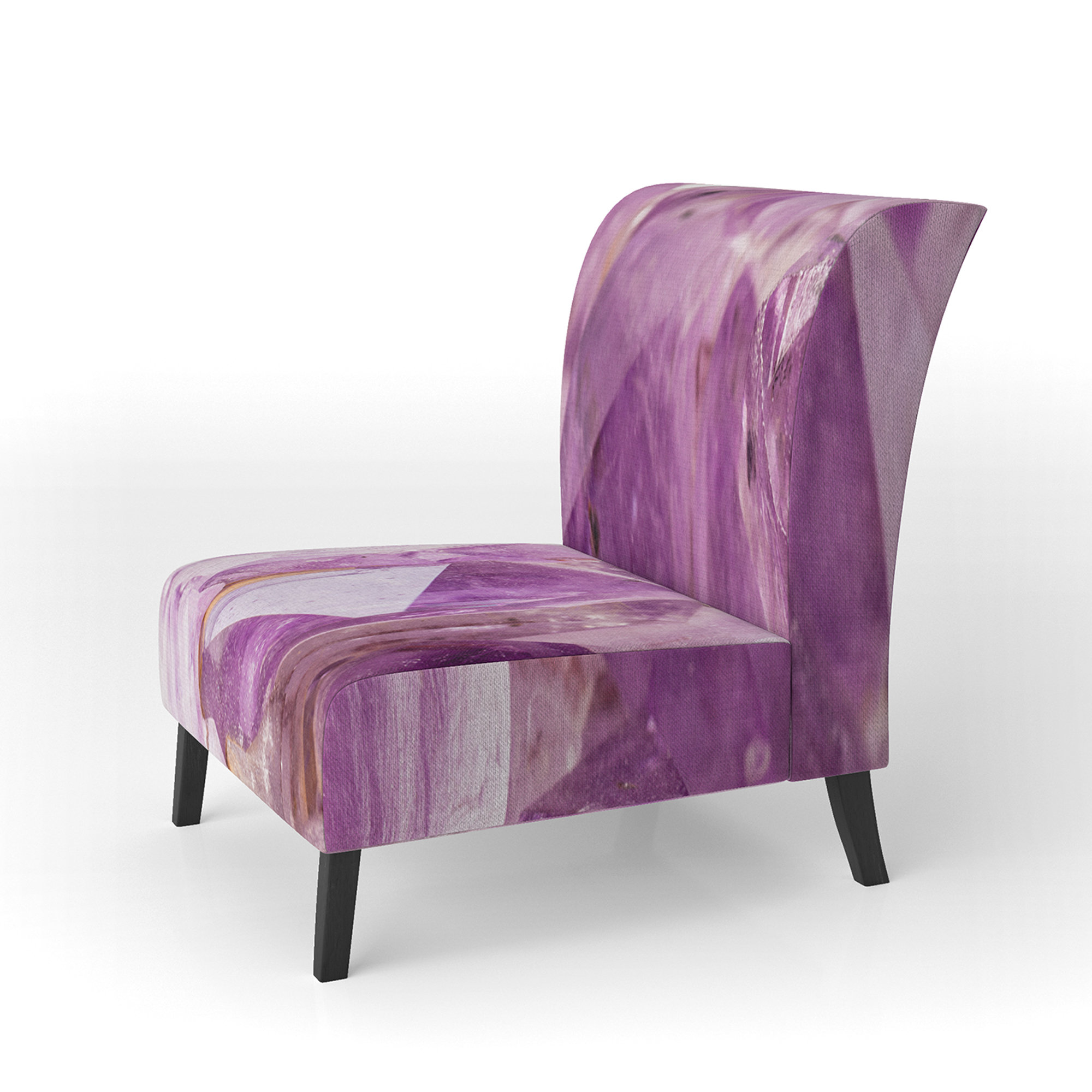 Purple slipper chair hot sale