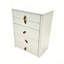 Tabouret roulant avec tiroirs de rangement fonctionnels pour meuble-lavabo avec rangement fonctionnel - Arrtle Furniture