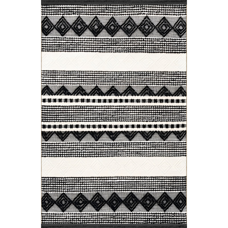 Tapis intérieur / extérieur en polypropylène tissé à la machine Izybella, Tapis de couloir 3 pi 11 po x 9 pi 10 po