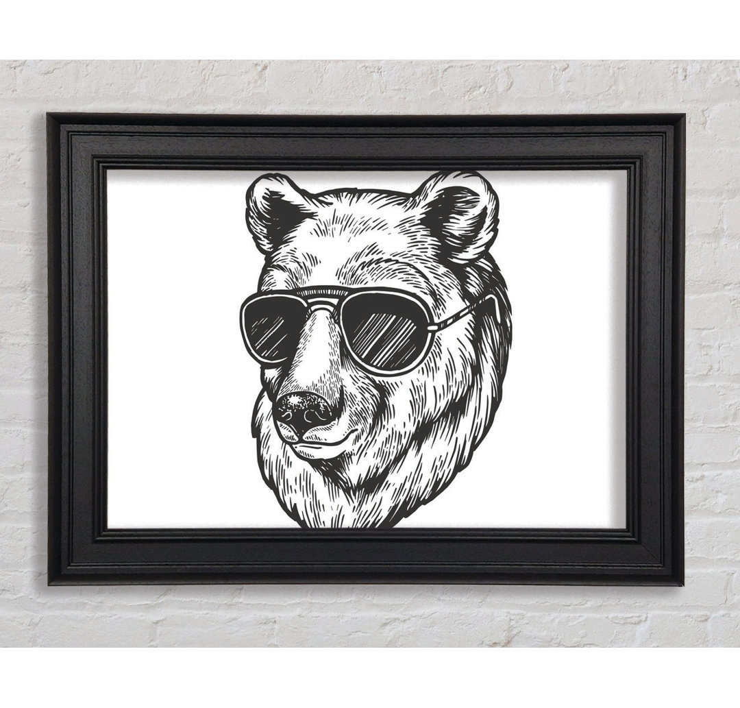 Leinwandbild Bear Sunglasses Chill