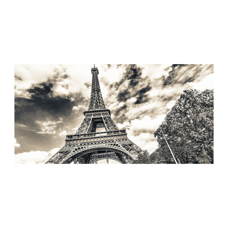 Eiffel Tower Paris - Wrapped Canvas Print, Canvas, 70cm H x 140cm W