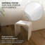 Siège de meuble-lavabo autoportant avec surface solide et blanc mat