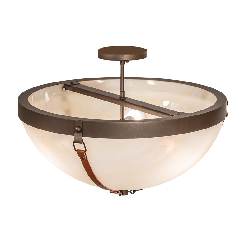 3 - Light Semi Flush Mount