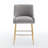 Baudel Upholstered Velvet Counter Stool-620647383