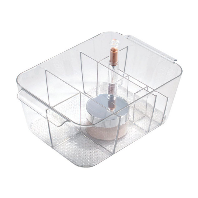 Clarity Plastic 8 Compartment Makeup Organizer
