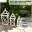 3 Piece Wood Floor Lantern Set
