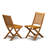 7 Piece Outdoor Patio Dining Sets Consist of a Rectangle Acacia Wood Table and 6 Folding Side Chairs, 40x72 Inch, Natural Oil-1558405028
