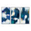 «Blue Glam Texture II», peinture sur toile 3 pièces-2110546896-2133430152