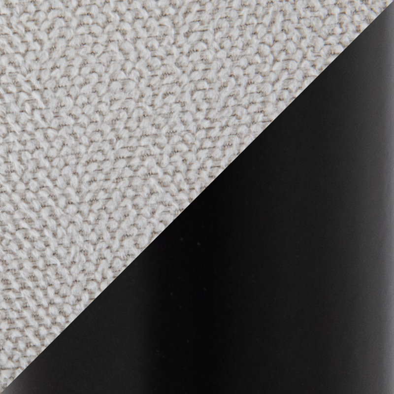 Jaquavia Fabric Upholstered Arm Chair in Cream, Fabric Cream, Black
