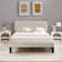 Auxter Upholstered Platform Bed Frame with Adjustable Headboard No Box Spring Needed