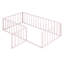 Structure de lit en métal avec clôture et porte-792328120-792328125