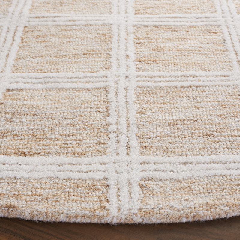 Tapis Turah 103 orange / ivoire, Rond 6 pi