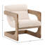Chaise d'appoint en bois de frêne et polyester Bridges-1017701681