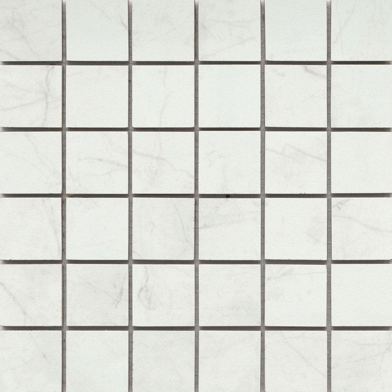 Sterlina II 12" x 12" Porcelain Solid Decorative Tile, White