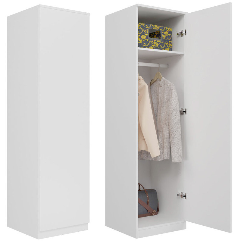 Holzhauer Manufactured Wood Wardrobe, White