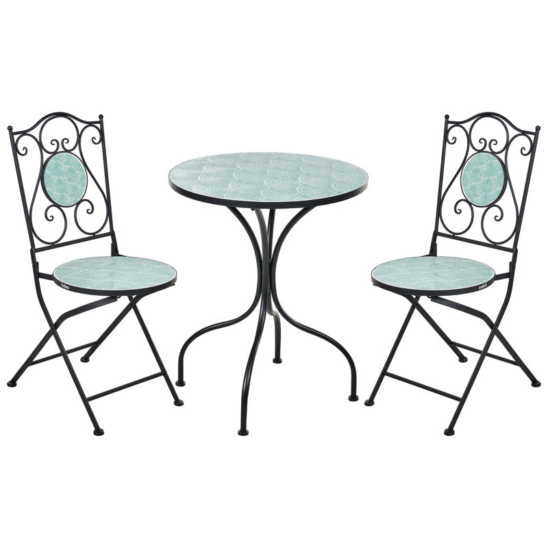Cepero 2 - Person Patio Dining Set with Round Table