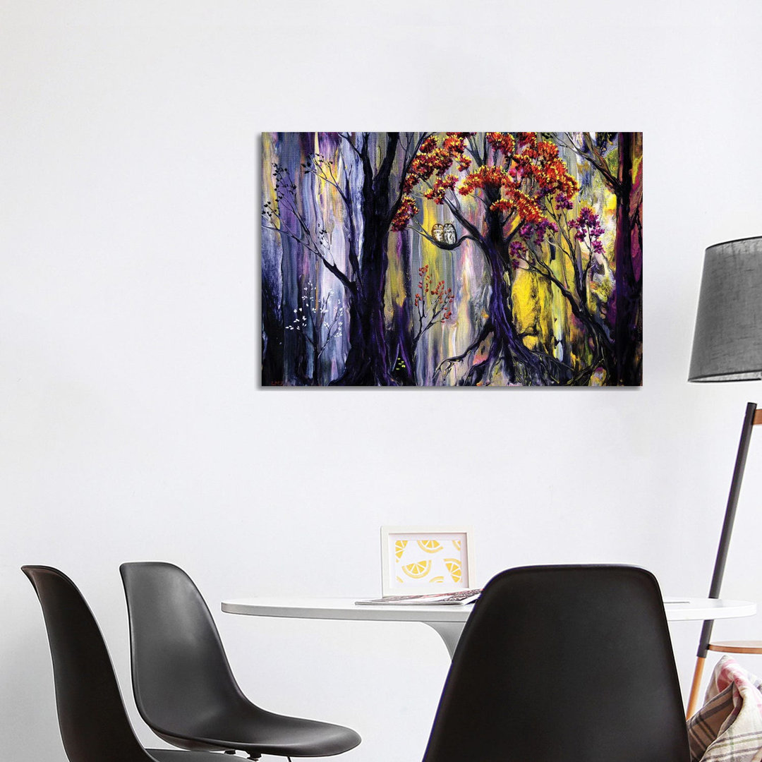 Tawny Owls And Bright Eyes by Laura Iverson - Wrapped Canvas Art Prints