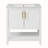 30-Inch White Bathroom Vanity with Ceramic Sink
