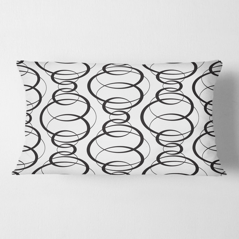 Coussin décoratif rétro à motif géométrique abstrait VI - Mid-Century