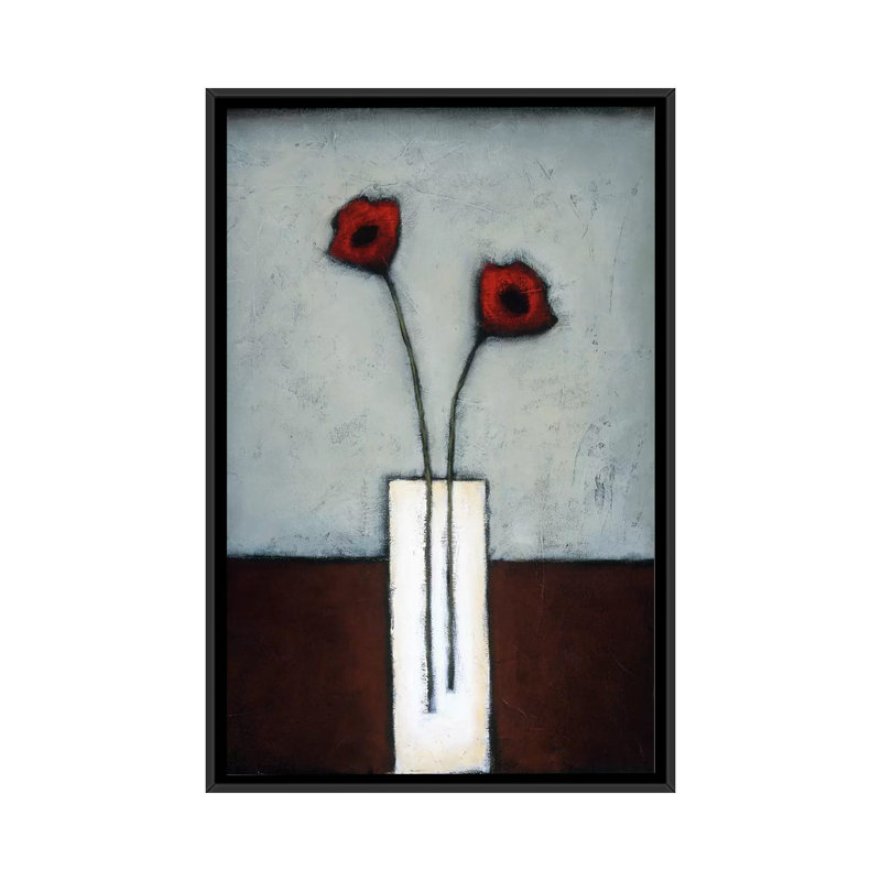 «Fire and Ice I», reproduction d'art sur toile, H 26 po x l 18 po x P 1,5 po, Toile avec cadre noir, Pas de tapis