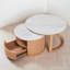 Ensemble de 2 tables basses gigognes