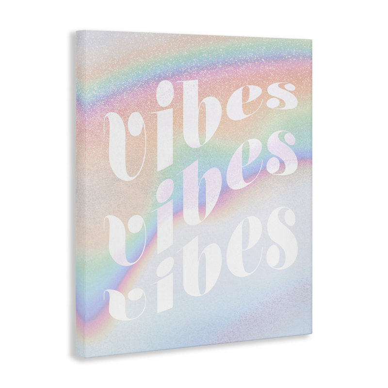 «Vibes over Glam Rainbow» par Daphne Polselli, H 48 po x l 36 po