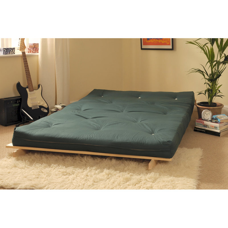 Trishelle Upholstered Convertible Sofa, 76cm H x 135cm W x 78cm D, Green
