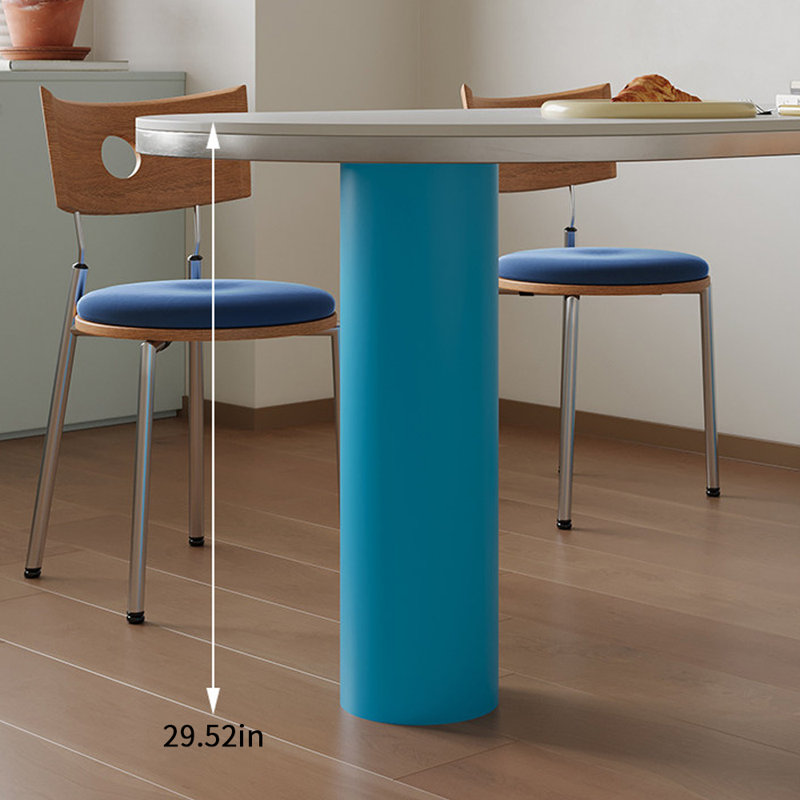 Special Artistic Creative-shaped Dining Table, 29.5" H x 70.8" W x 31.4" D