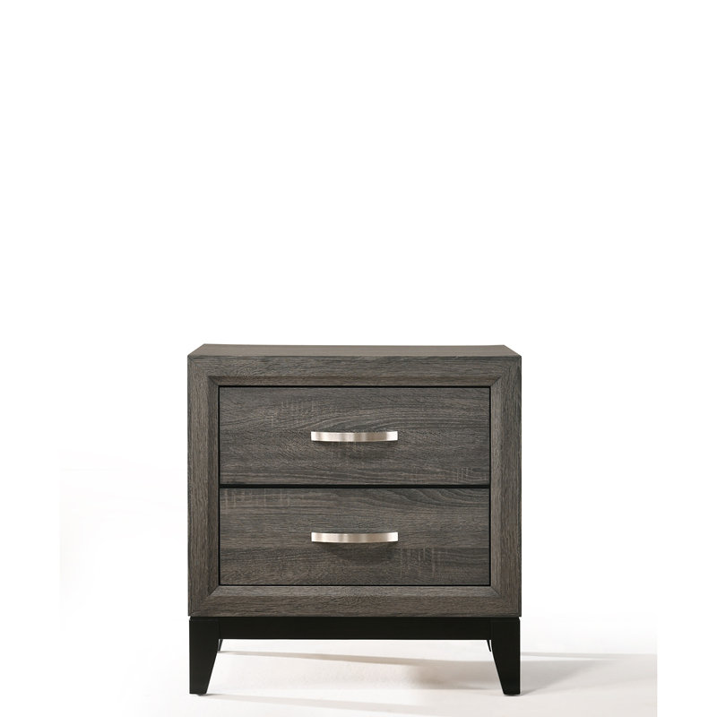 Table de chevet fonctionnelle et élégante avec tiroirs spacieux et fabrication robuste pour une organisation de chevet optimale et un décor moderne