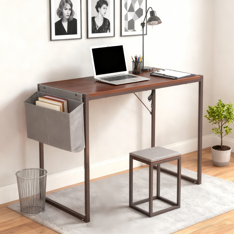 Bureau d'étude Parinita - Station de travail élégante et élégante pour les petits espaces, H 30 po x l 39,4 po x P 18,9 po
