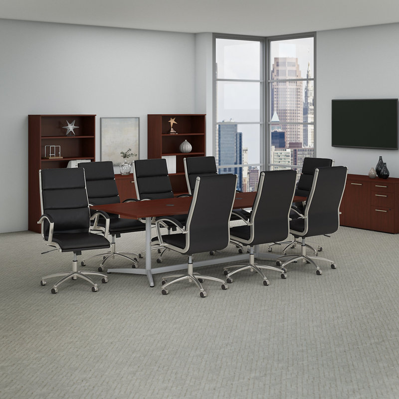 Conference Chair, Black, Chrome Steel