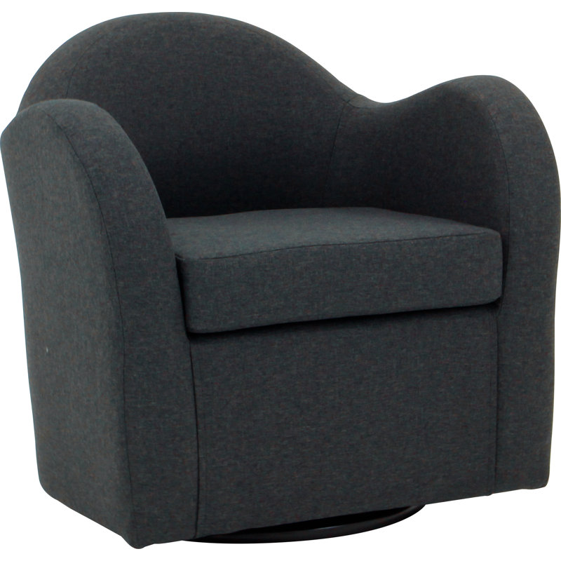 Fauteuil pivotant l 30,5 po Brada, 100% polyester gris Jitterbug