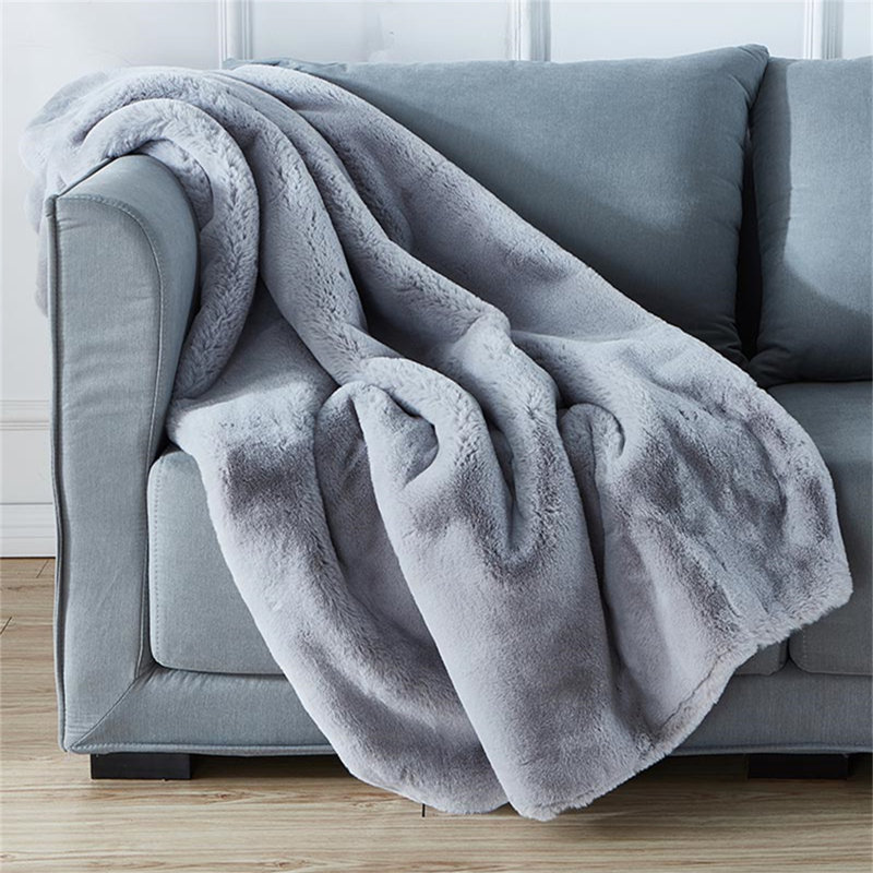 Dorriel Hand Woven Throw Blanket, Gray
