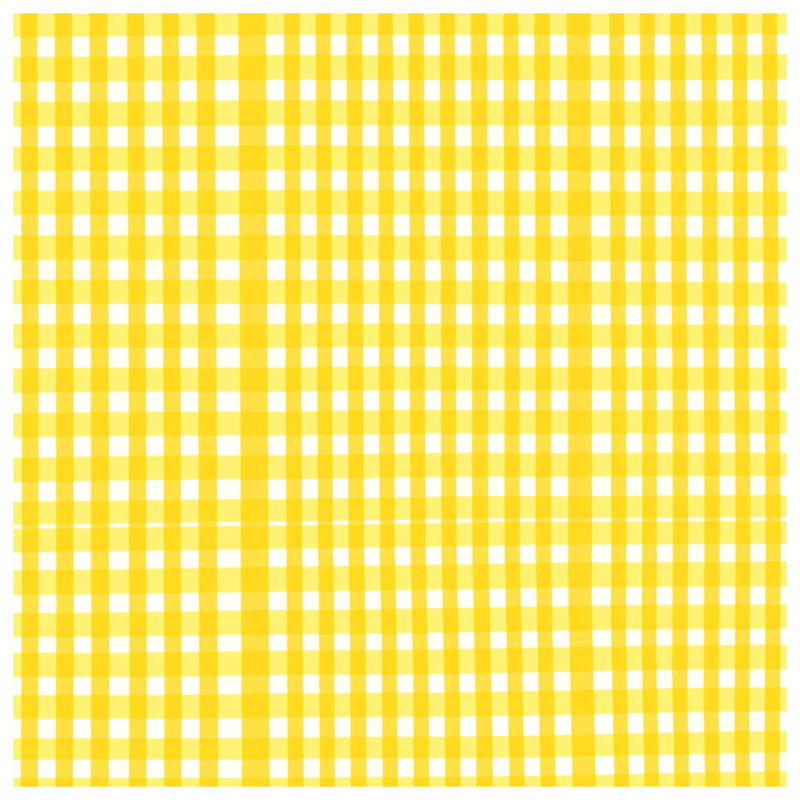 Yellow White Gingham Blankets, 60in W x 80in H
