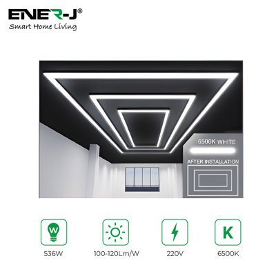 536W Designer Ceiling Lights with 2 Inner Frame and border