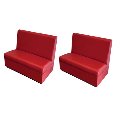 Modern Simple Cafe Restaurant Upholstered Benches Faux Leather Upholstered Bench