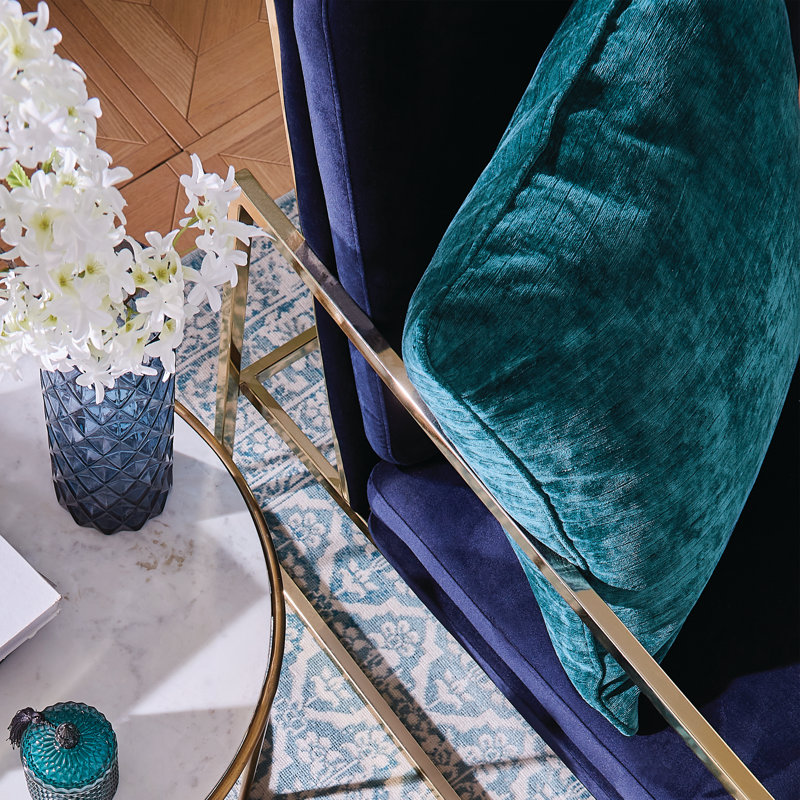 Meharg Square Cushion, Teal