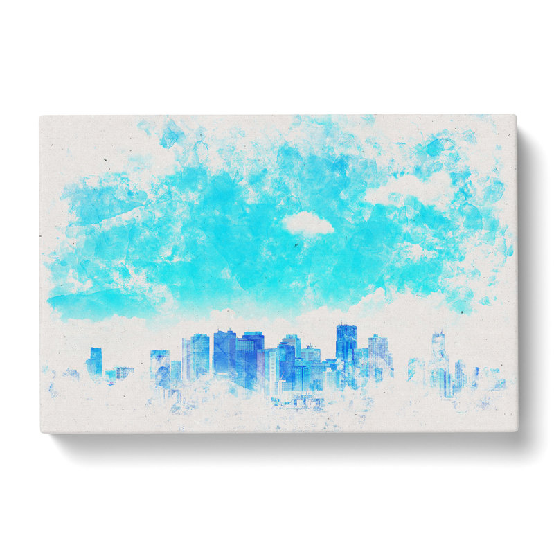 Tokyo Japan Skyline - Wrapped Canvas Print, 60cm H x 91cm W x 3cm D