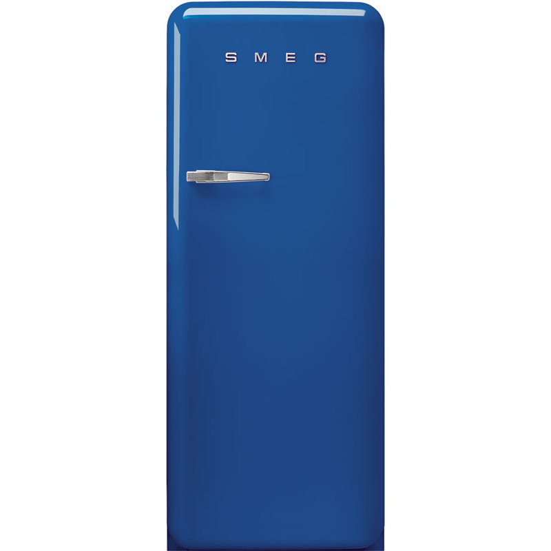 SMEG Congélateur supérieur 24 po 9,92 pi³ style années 50 Réfrigérateur, Droite, Bleu