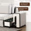 Causeuse 78,74 "Cloud, canapé modulaire surdimensionné profond, blanc